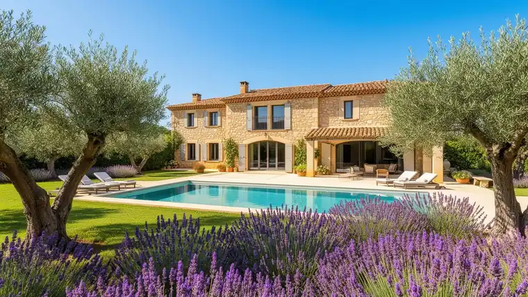 Paysage du Luberon en Provence